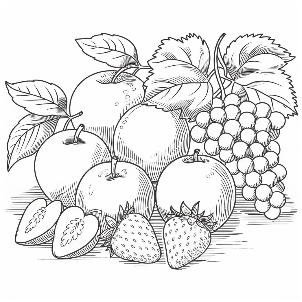 Mewarnai gambar buah buahan kartung editor infoupdate