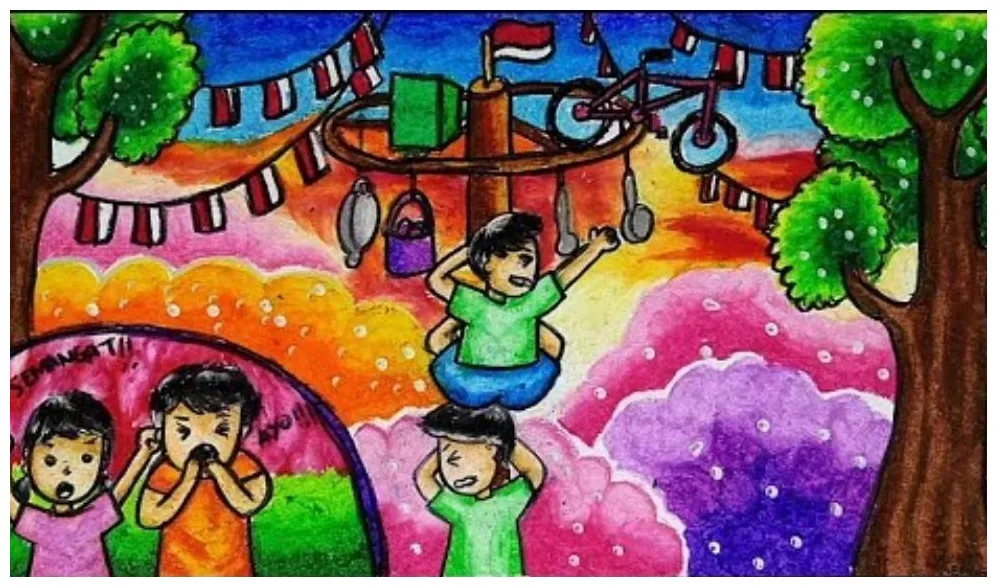 Detail gambar mewarnai tema 17 agustus koleksi nomer 45