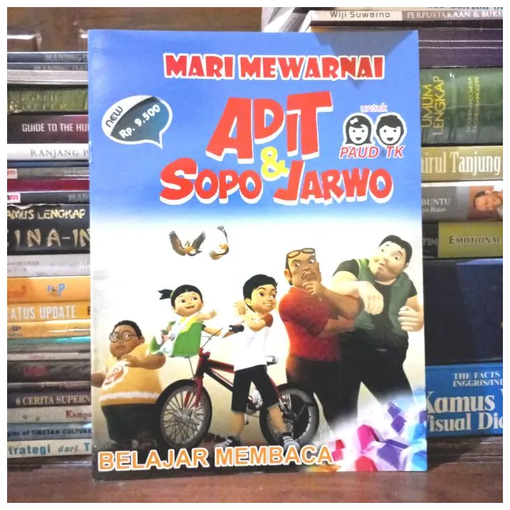 Jual BUKU MARI MEWARNAI ADIT SOPO & JARWO & BELAJAR MEMBACA - Kota