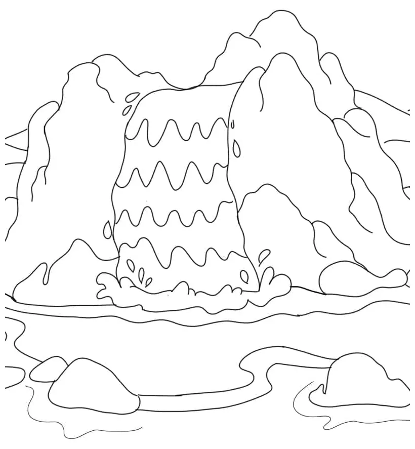 Gambar air terjun