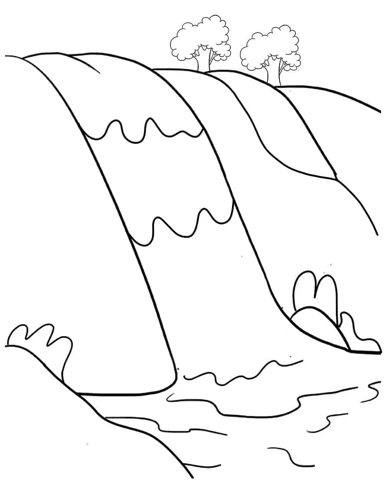 Air terjun mudah
