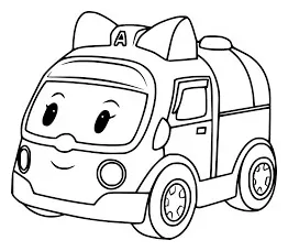 Ambulans amber tersenyum