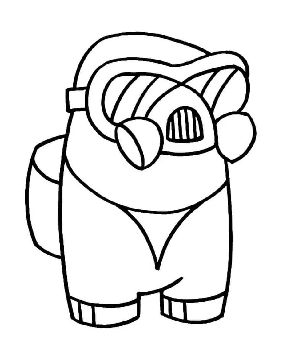Astronot dengan masker gas