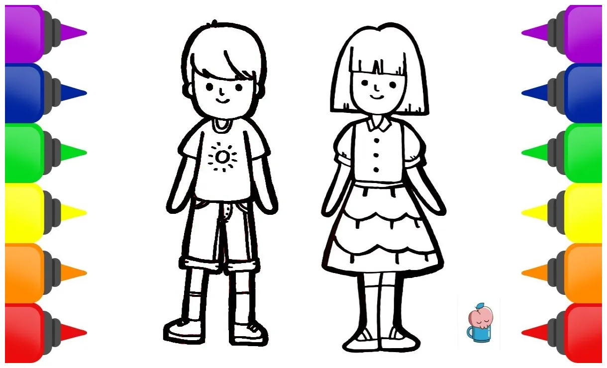 Detail mewarnai gambar anak laki laki koleksi nomer 32