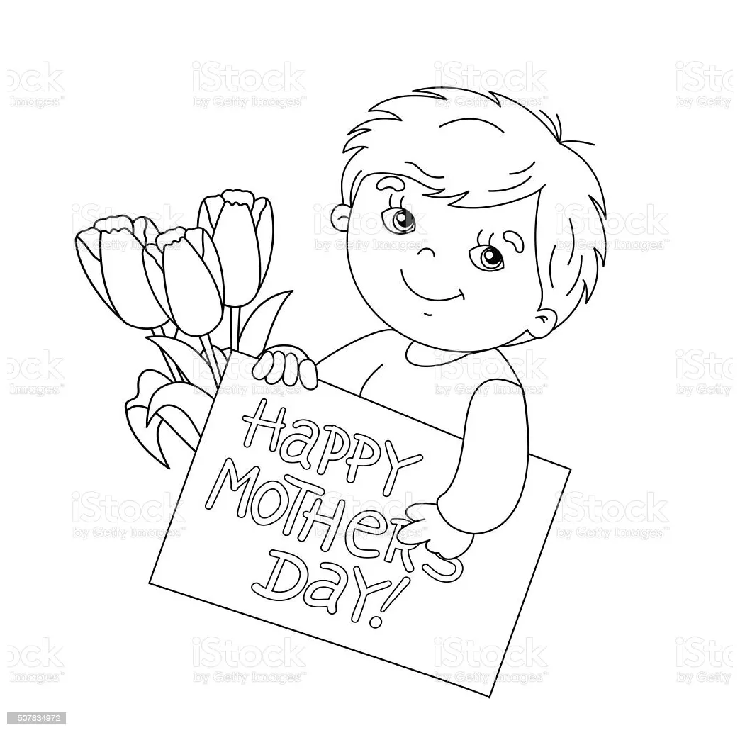 Detail mewarnai gambar anak laki laki koleksi nomer 17
