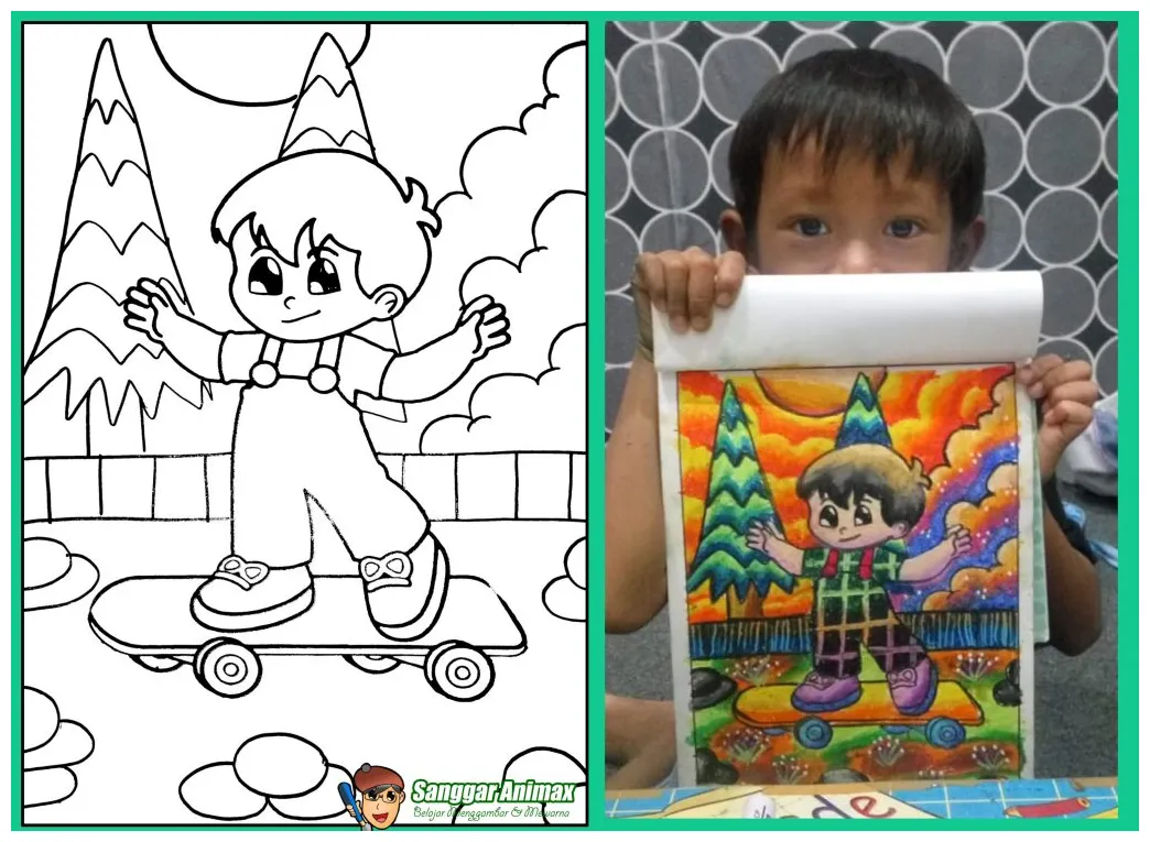 Detail gambar mewarnai gambar mewarnai untuk anak laki laki koleksi