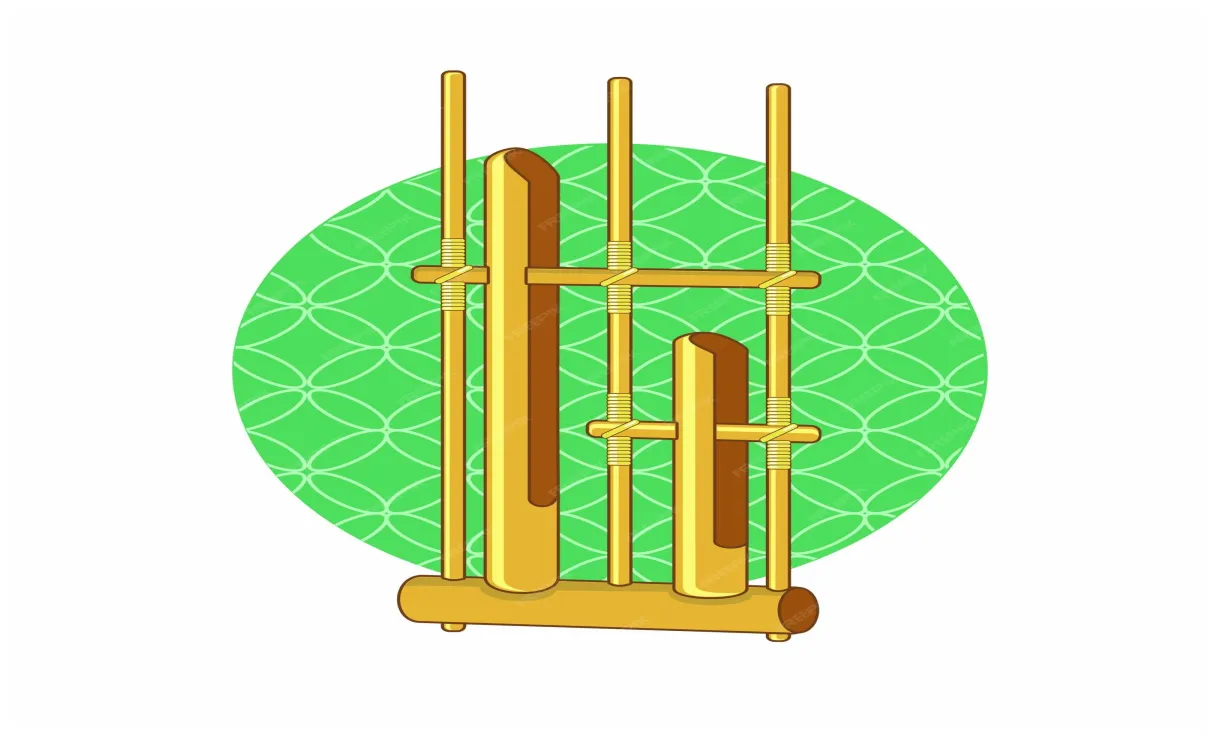 Premium vector angklung from indonesia