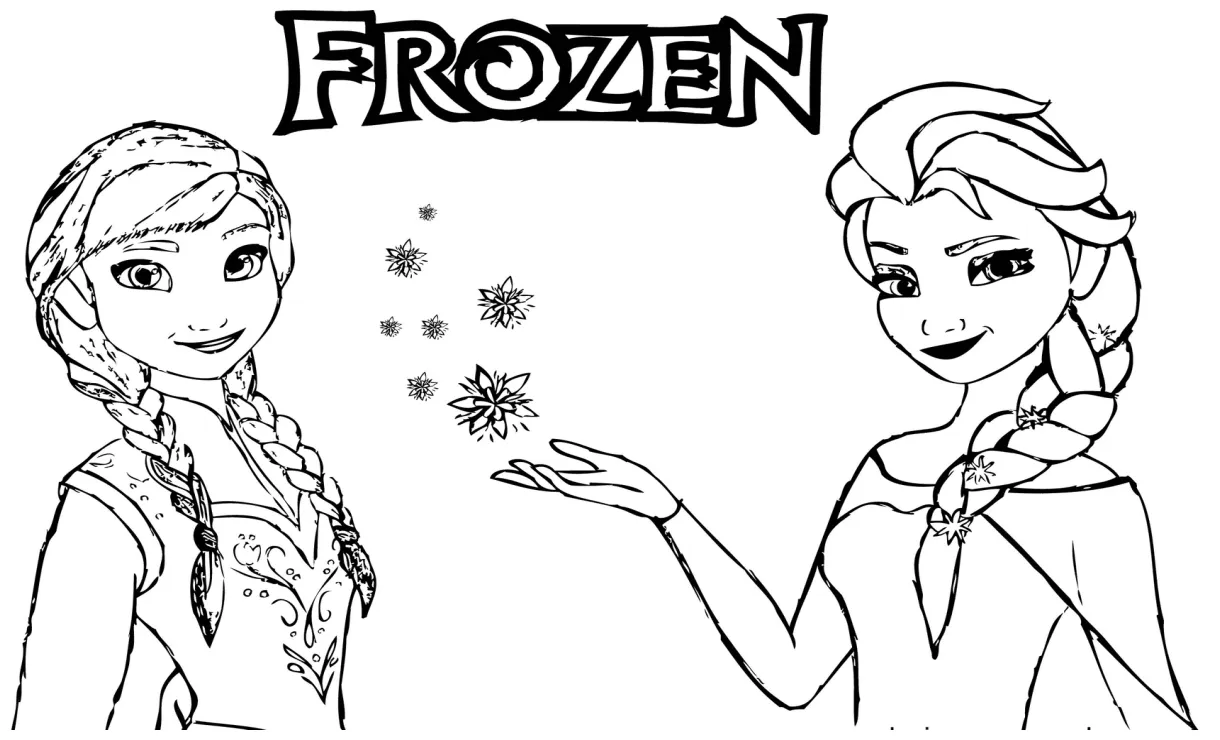 Disney frozen anna dengan elsa