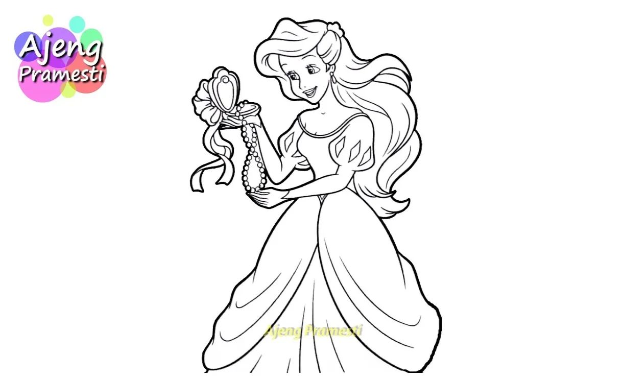 Gambar mewarnai princess ariel medical record