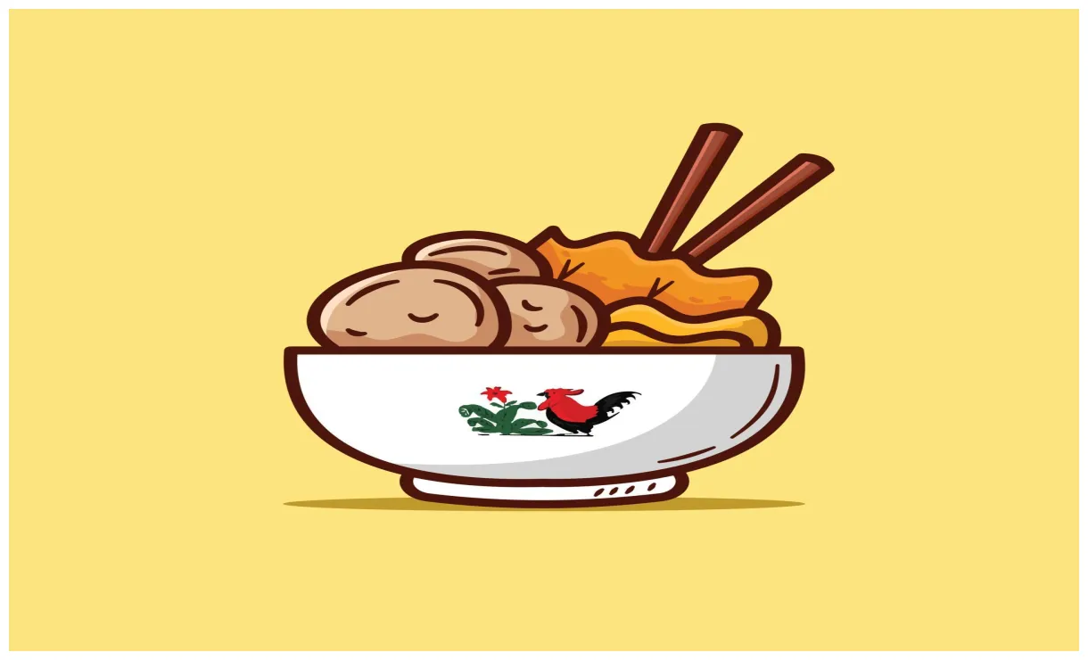 Illustration of bakso indonesian food hand drawn style 16186760 vector