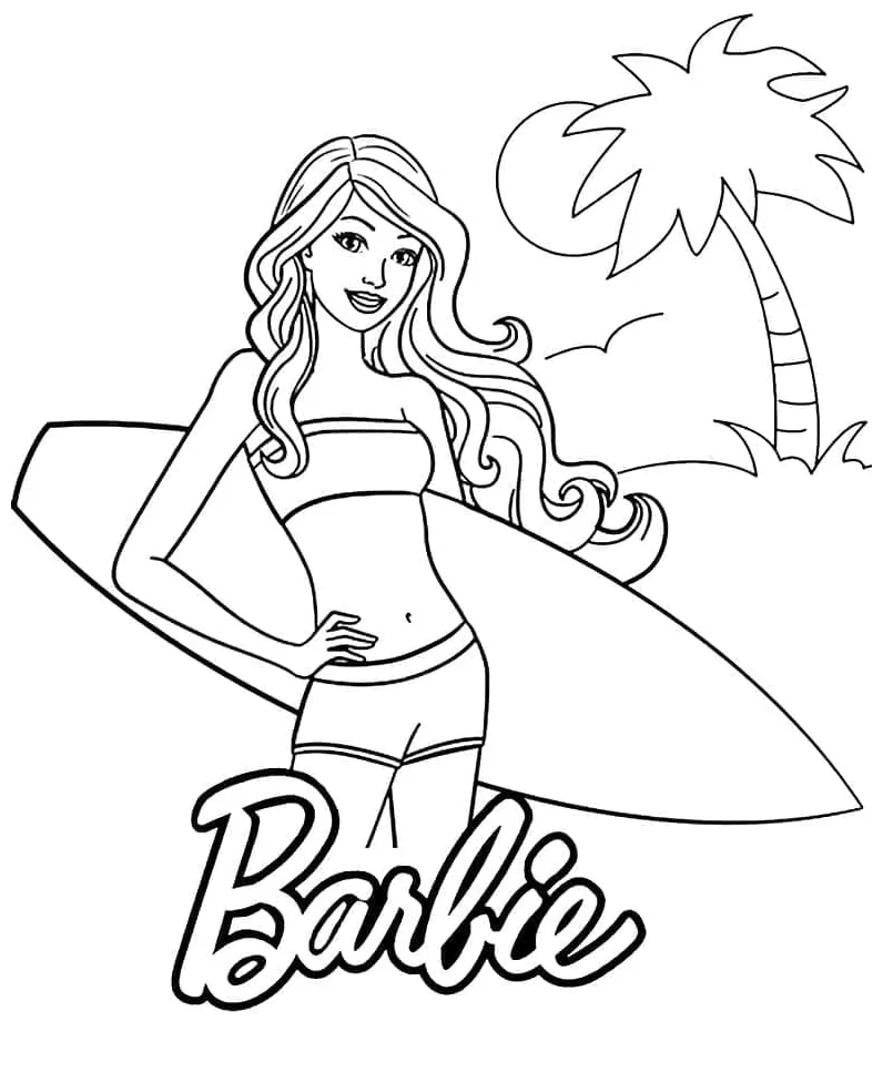 Barbie di pantai
