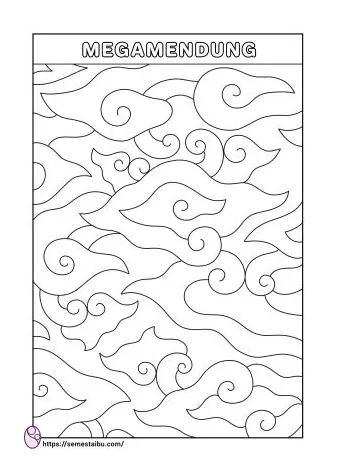 Kindergarten/sd child coloring picture theme of my motherland batik