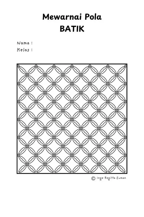 Mewarnai batik
