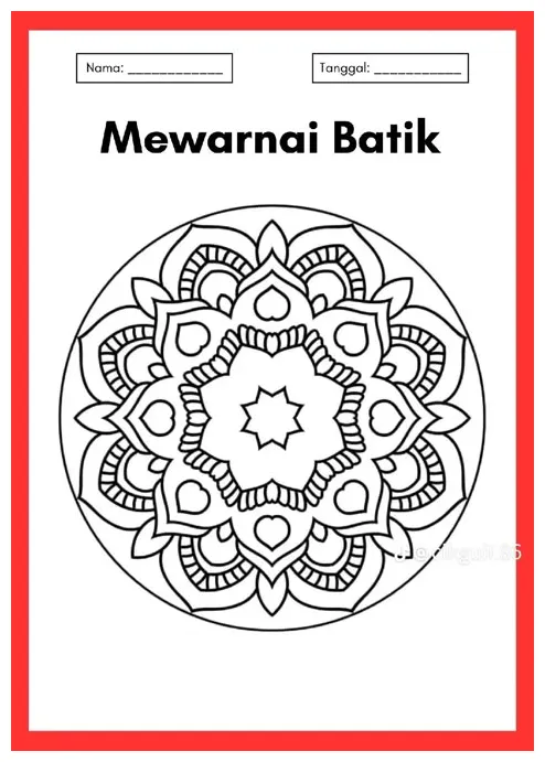 Mewarnai batik