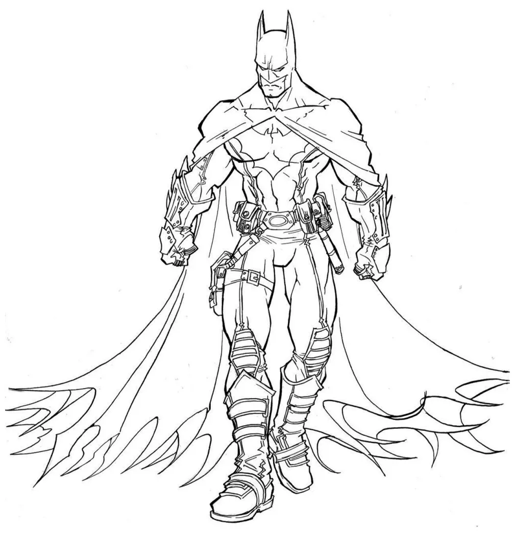 √Gambar Mewarnai Batman Untuk Anak-Anak - Marimewarnai.com