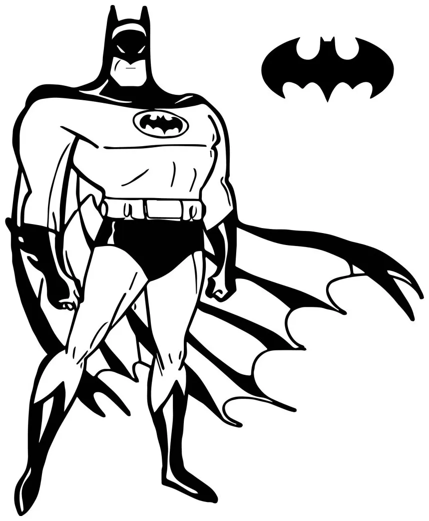 √Gambar Mewarnai Batman Untuk Anak-Anak - Marimewarnai.com