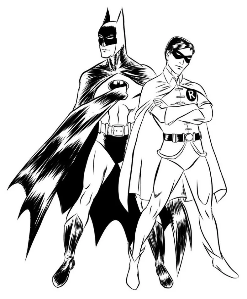 √Gambar Mewarnai Batman Untuk Anak-Anak - Marimewarnai.com