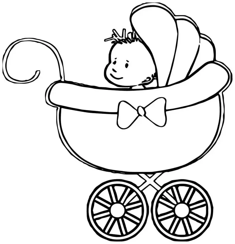 Bayi di kereta dorong
