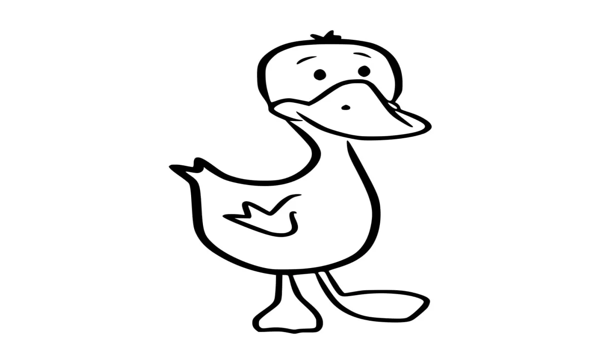 Bebek kartun mudah