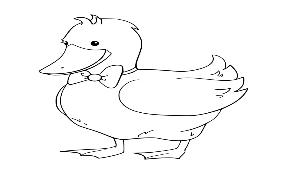 Bebek dengan simpul pita