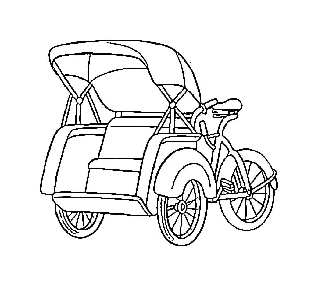 Becak yang indah