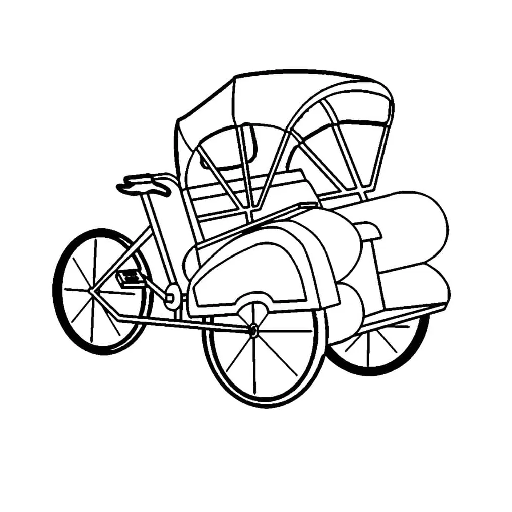 Becak itu populer
