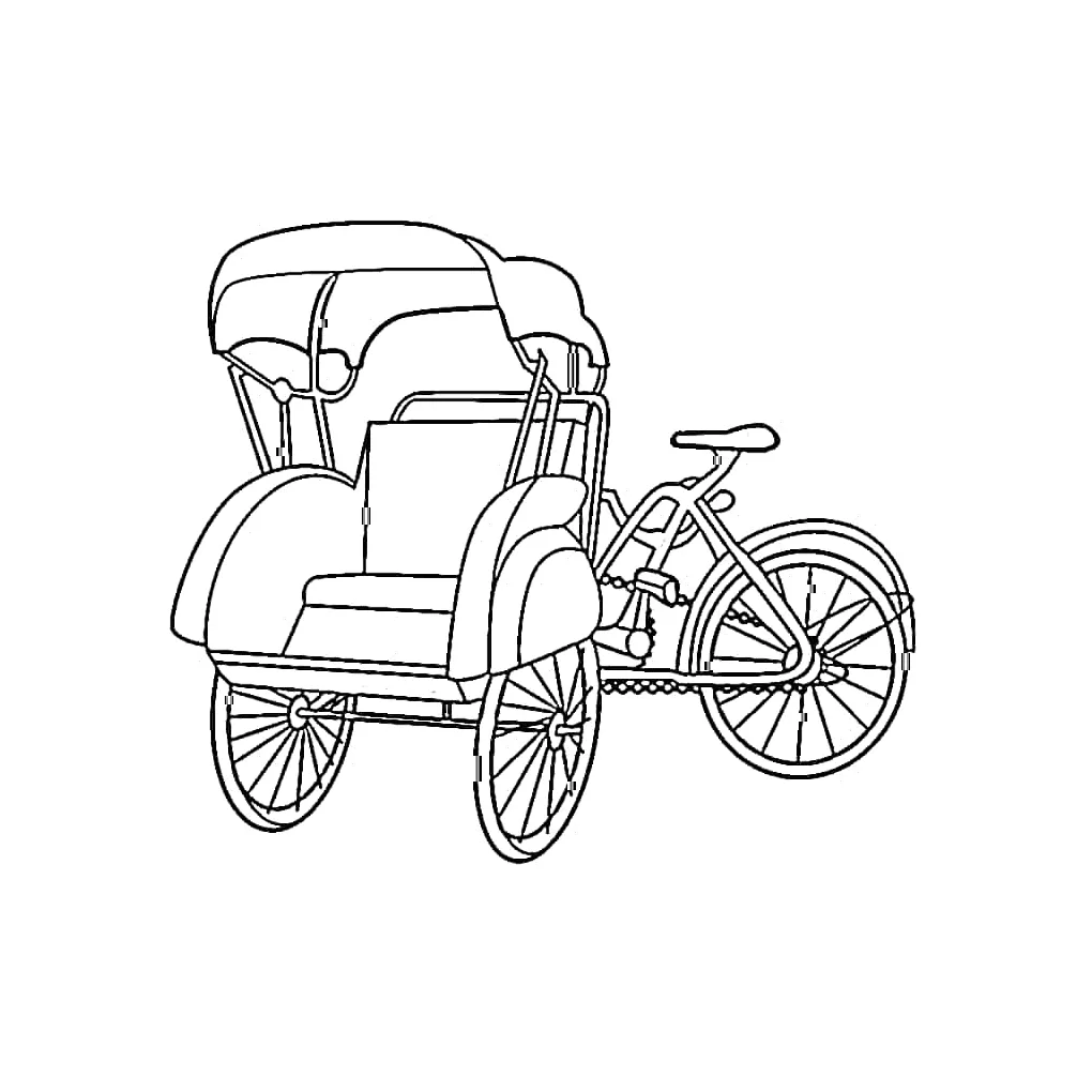 Becak sederhana