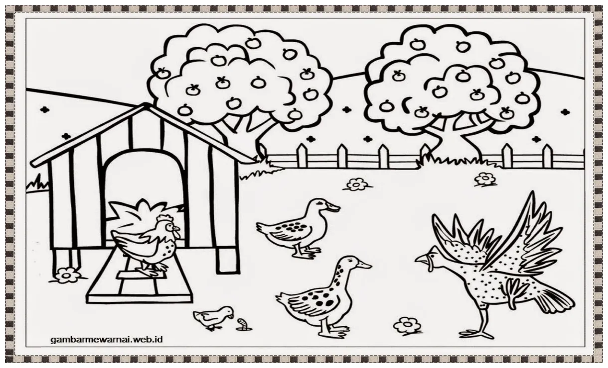 Aneka bentuk mewarnai gambar di sekolah dasar sd dokumen guru edukasi