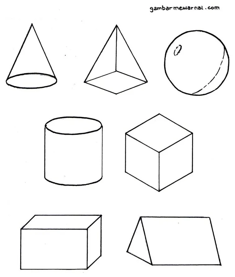 Geometri c4d shape chart, 3d geometric shapes, letter