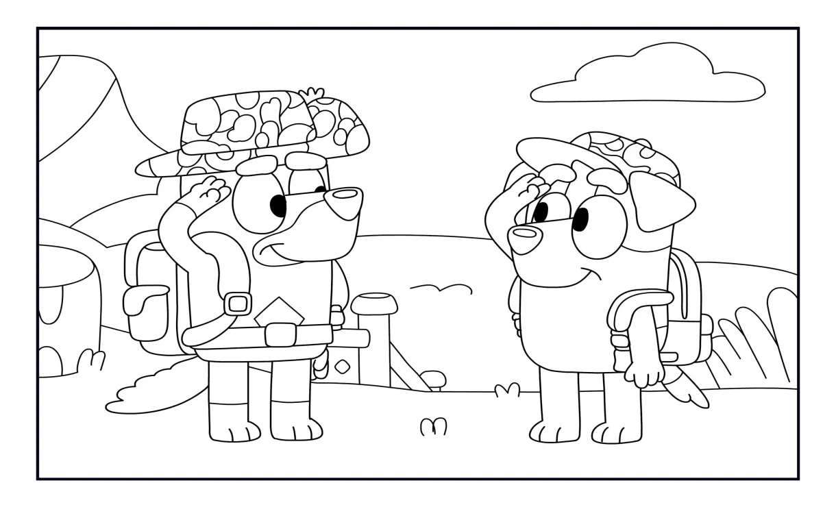 Dibujos para colorear de bluey bingo imprimibles m xico uma