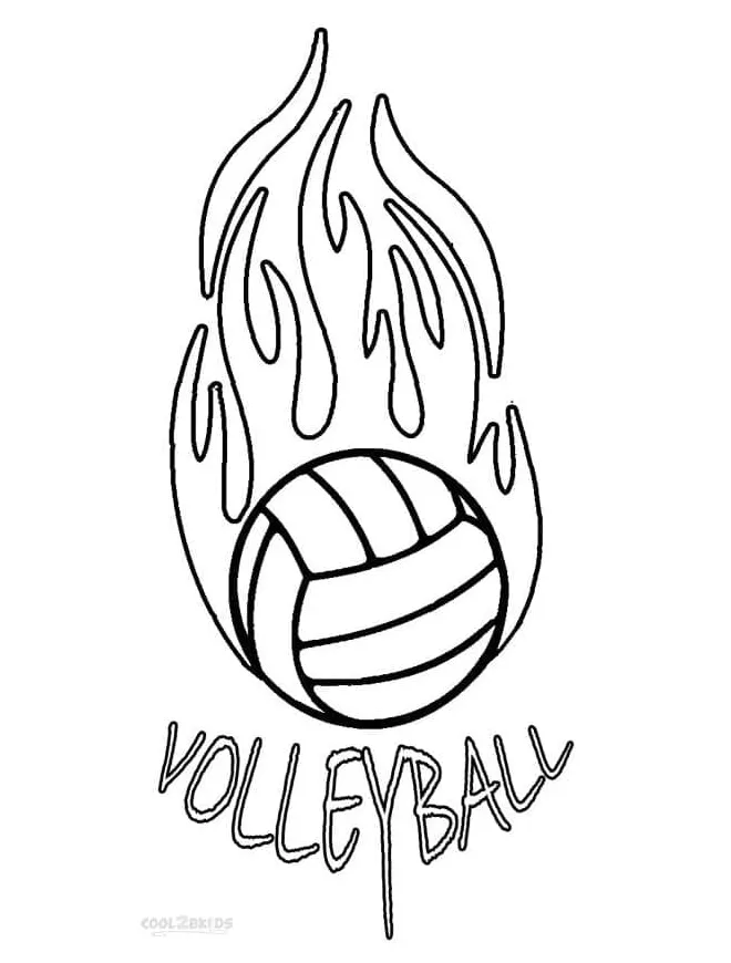 Bola voli terbakar