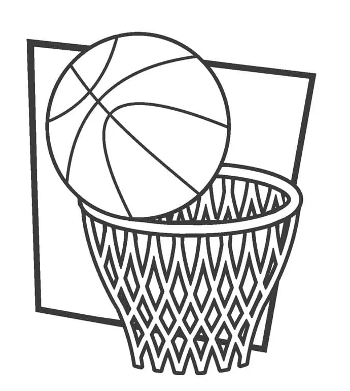 Bola basket untuk diwarnai