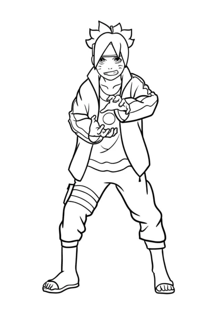 Boruto dengan rasengan