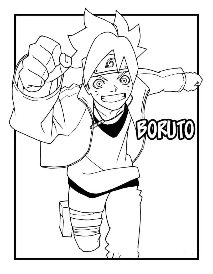 Boruto berlari