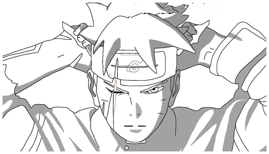 Menggambar boruto