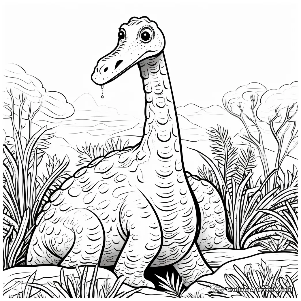 Brontosaurus coloring pages free & printable!