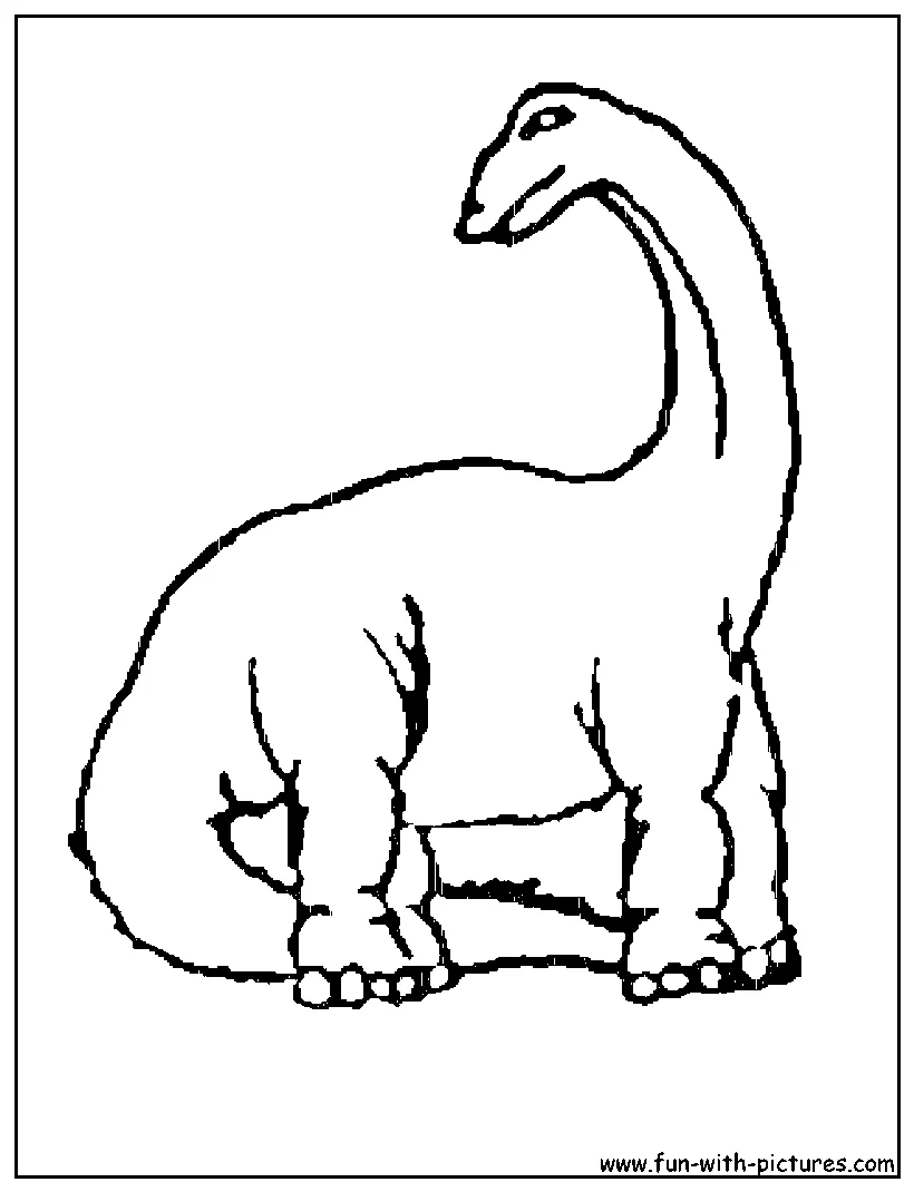 Brontosaurus coloring page