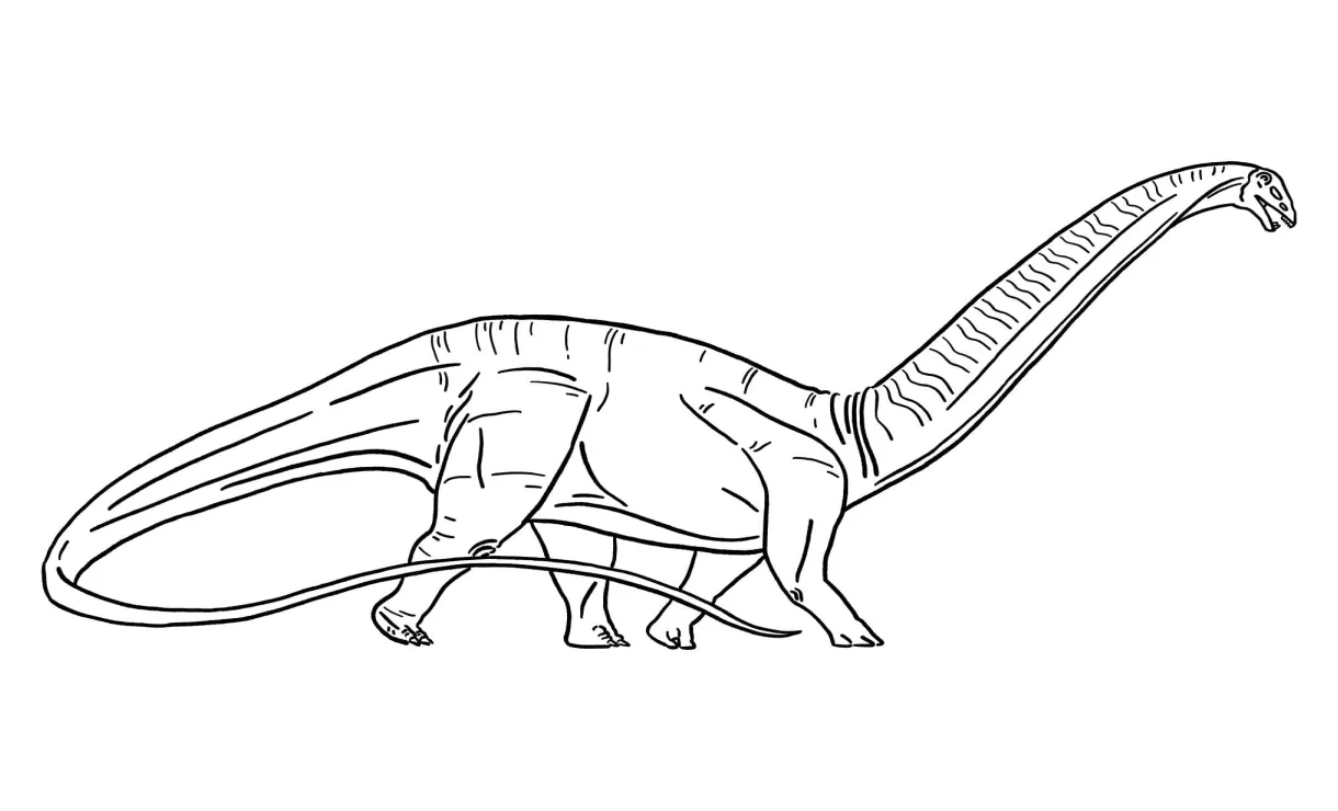Brontosaurus pictures to color free + printable