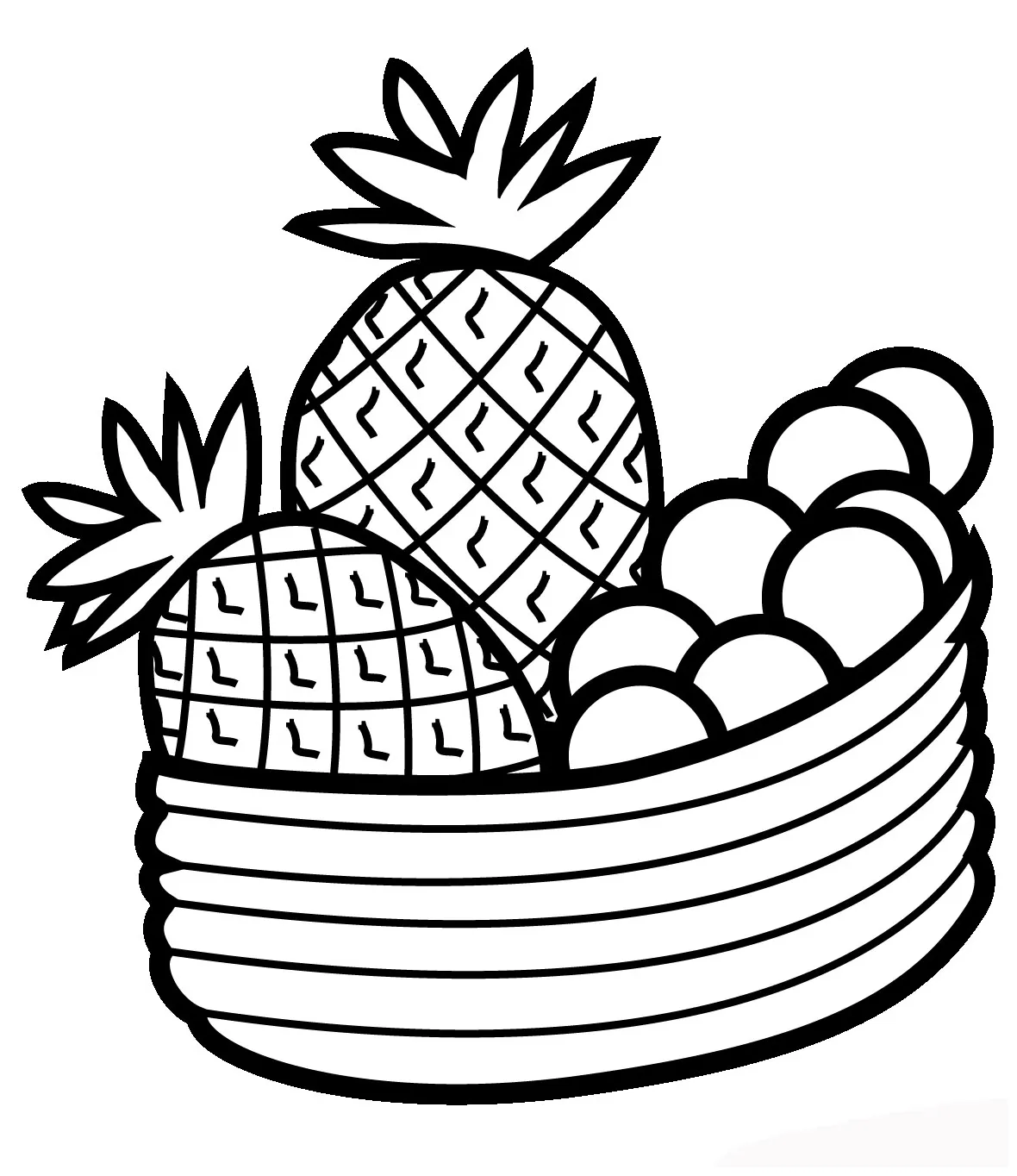 Gambar Mewarnai Buah-buahan Segar Untuk Anak-anak