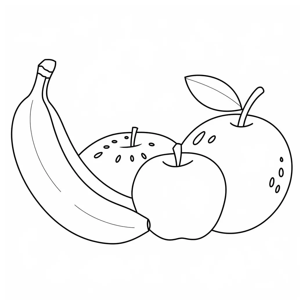 Menggambar buah normal