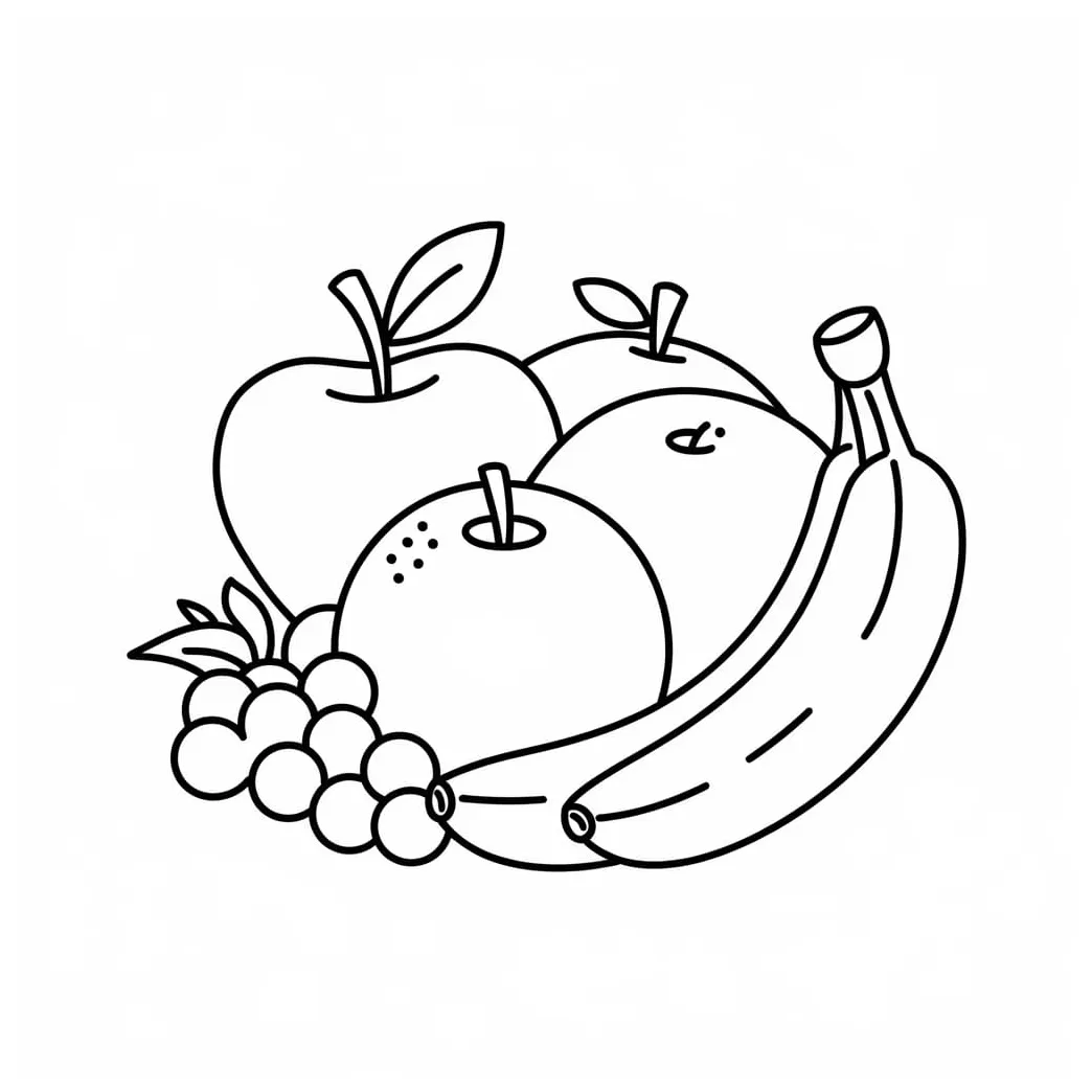 Menggambar buah dasar