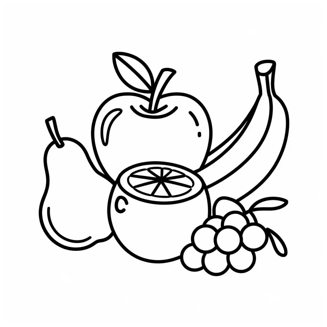 Gambar buah sederhana
