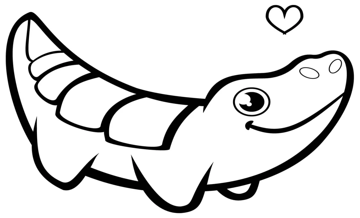 Buaya chibi lucu