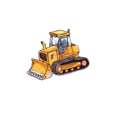 Gambar kartun buldoser png, vektor, psd, dan clipart dengan