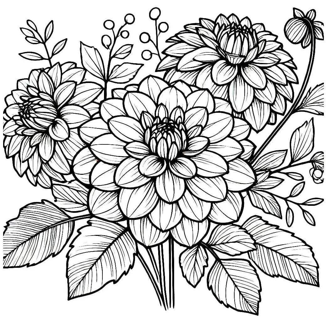 Bunga dahlia gratis