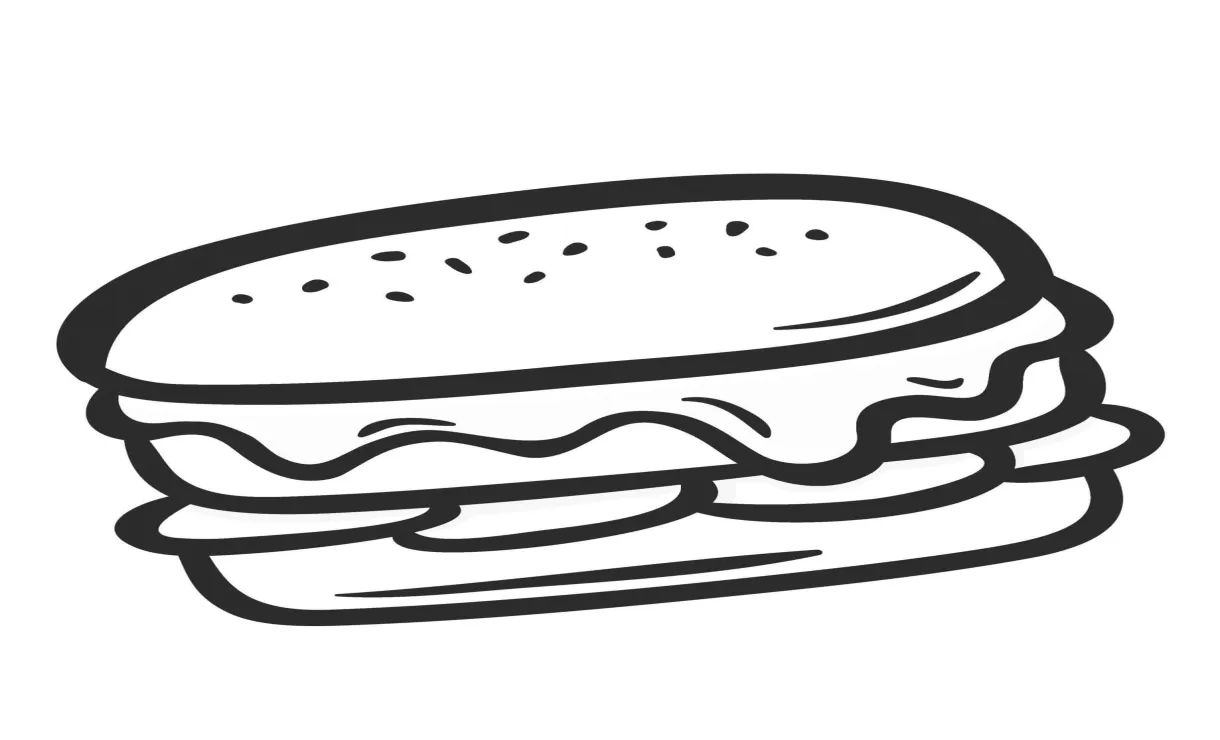 Hamburger menggambar