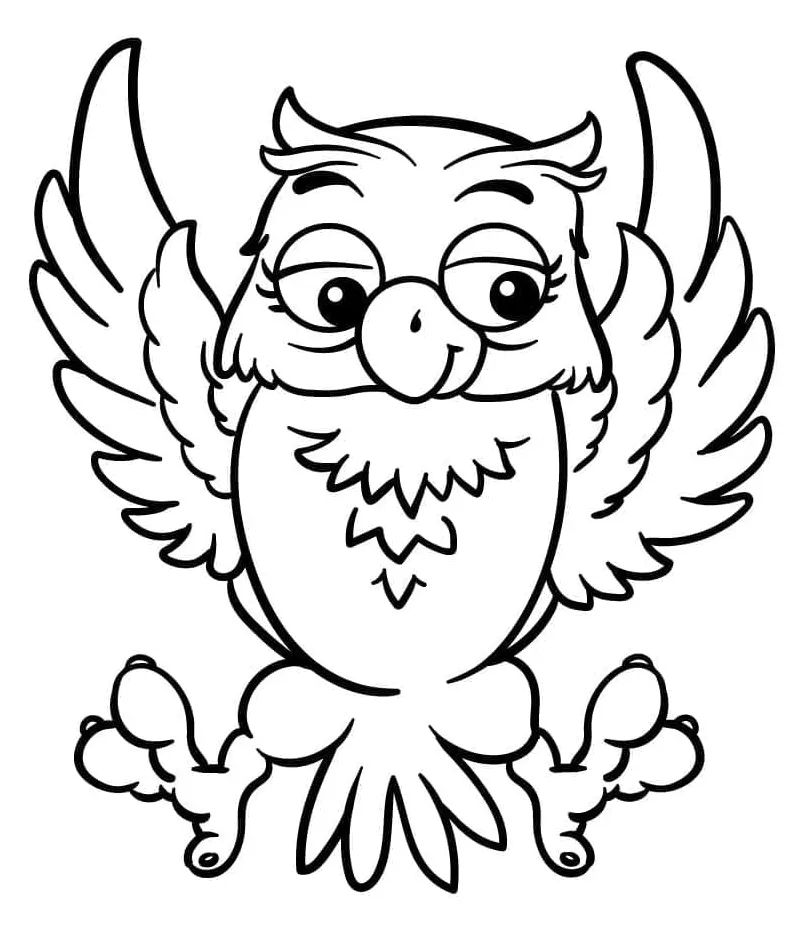 Burung Hantu Kartun