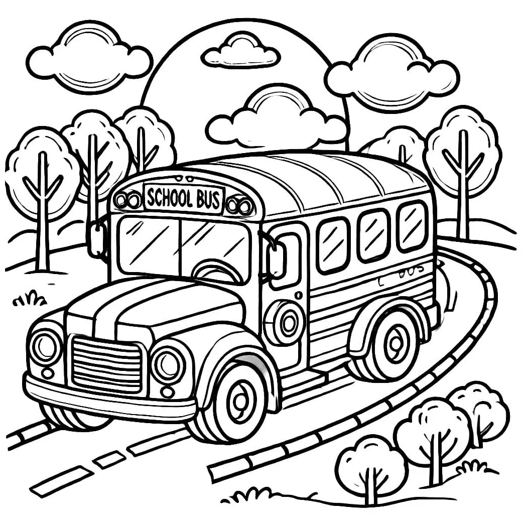 Cetak bus sekolah