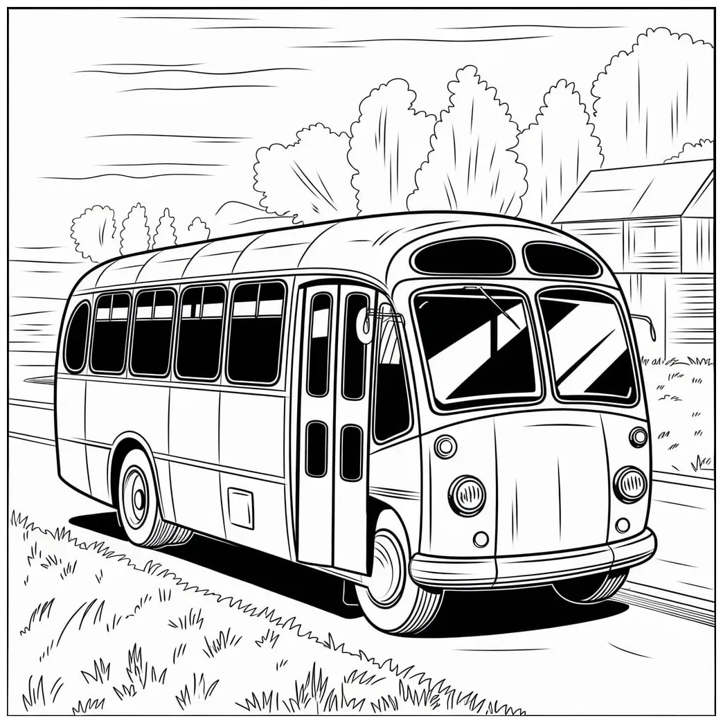 Bus di pedesaan