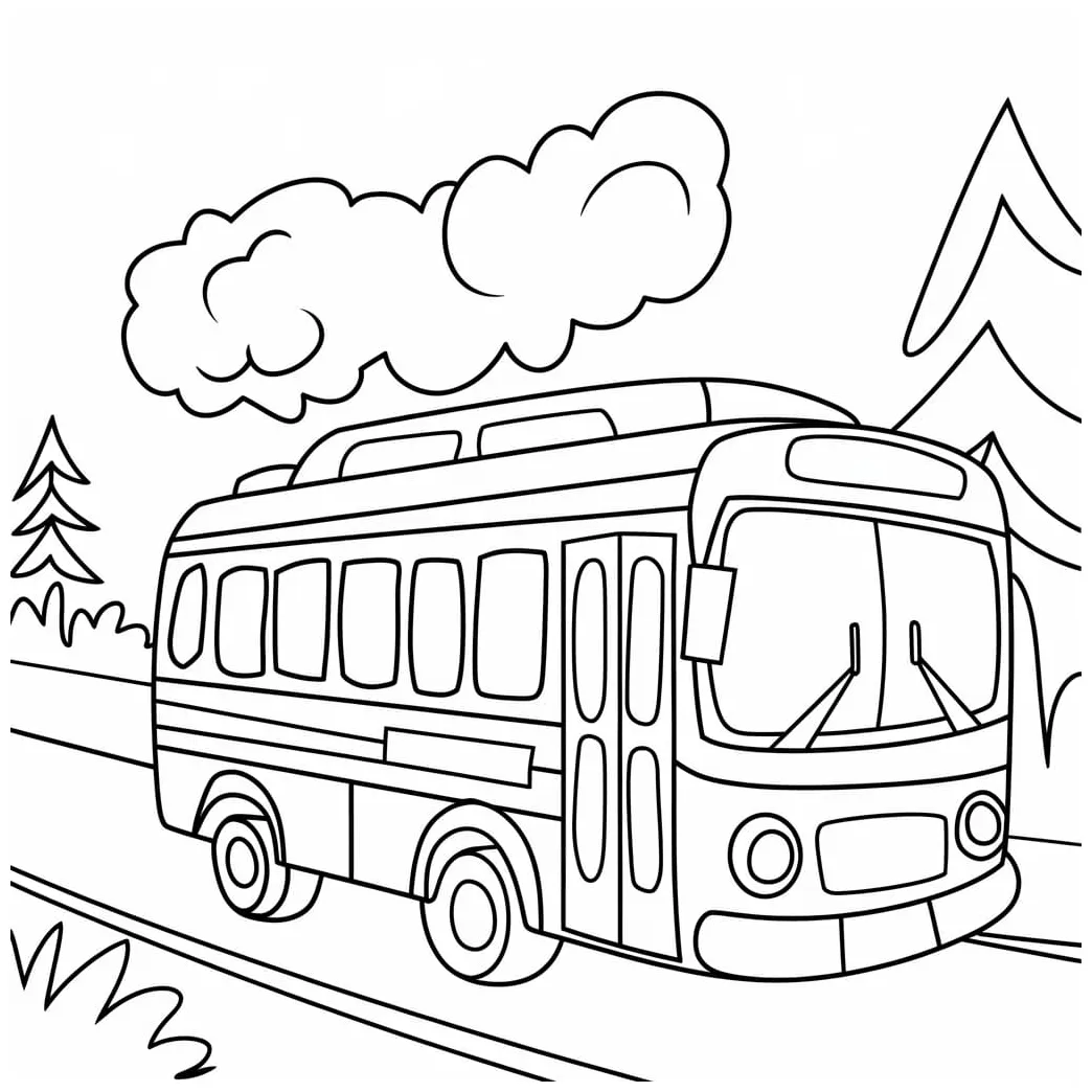 Bus dan awan